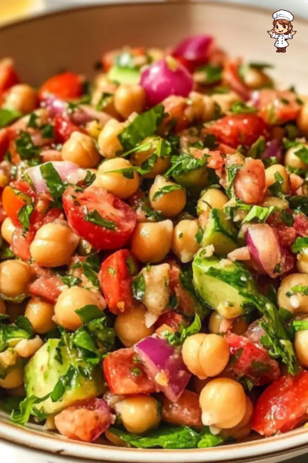 Chickpea Salad with Dijon Dressing