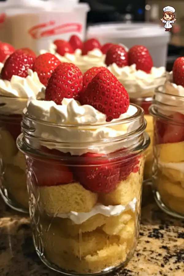 Easy Strawberry Shortcake Jars Recipe – Perfect Summer Dessert in Mason Jars