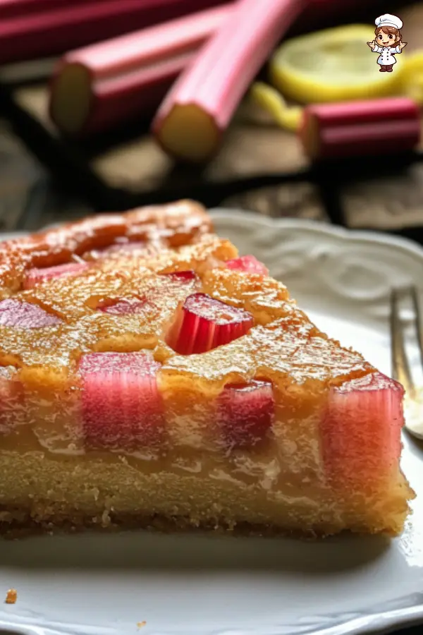 How to Make Rhubarb Custard Cake