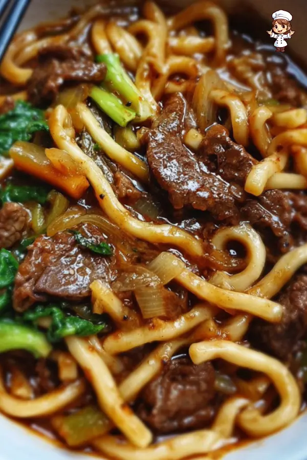 How to Make Simple Black Pepper Beef Udon