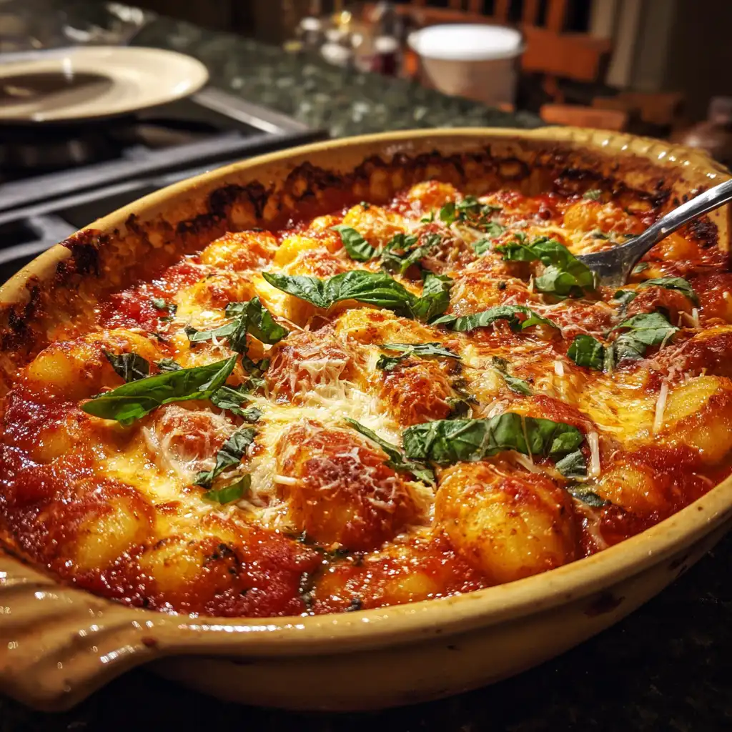 Cheesy Baked Gnocchi Marinara