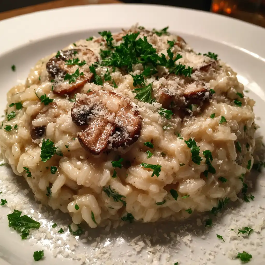 Creamy Mushroom Risotto Recipe