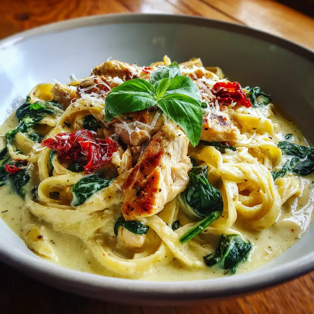 Creamy Tuscan Chicken Pasta Recipe