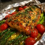 Garlic Butter Salmon Foil Packets