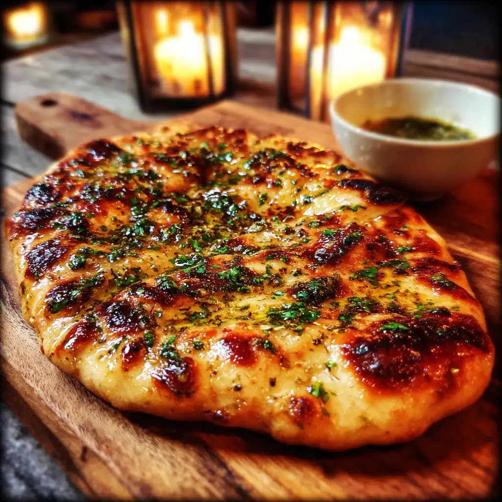 Homemade Garlic Butter Naan Recipe