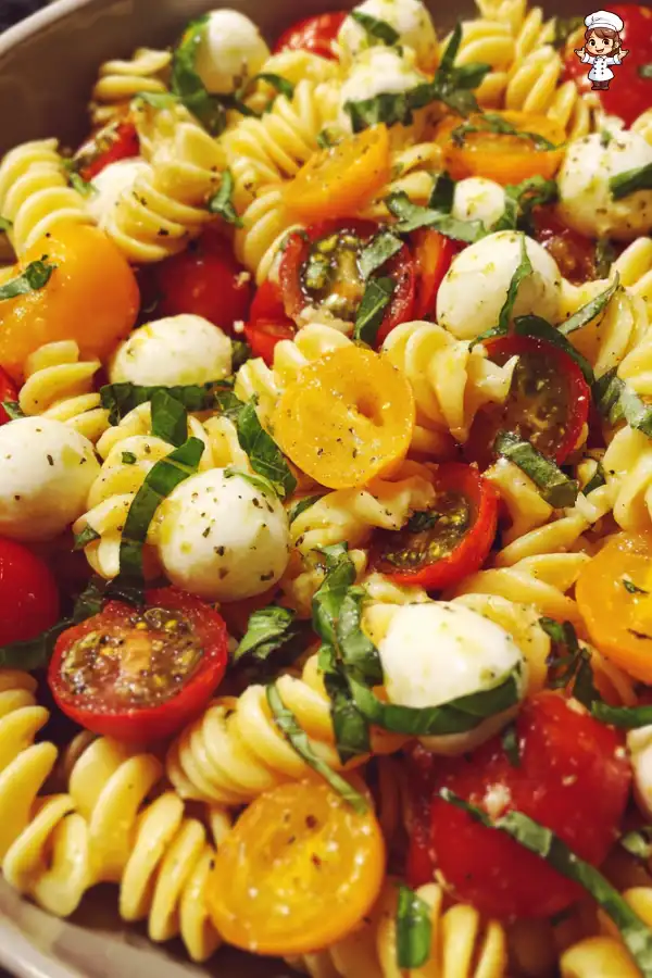 Preparation of Caprese Pasta Salad Recipe