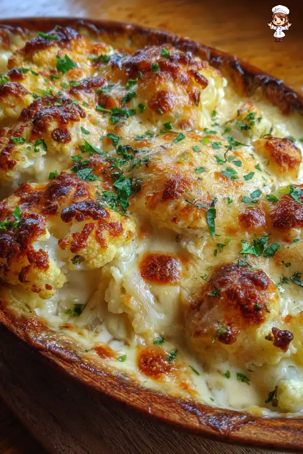 Preparation of Cheesy Cauliflower Gratin Recipe
