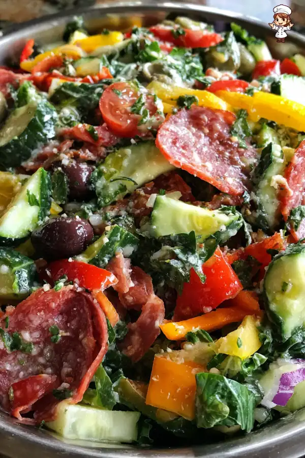 Preparation of Chopped Italian Grinder Salad Recipe