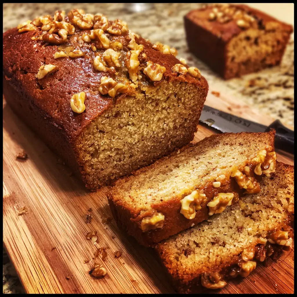 Preparation of Classic Banana Bread with Walnuts Recipe