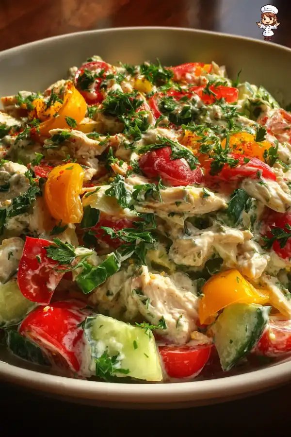 Preparation of Greek Yogurt Chicken Salad Recipe