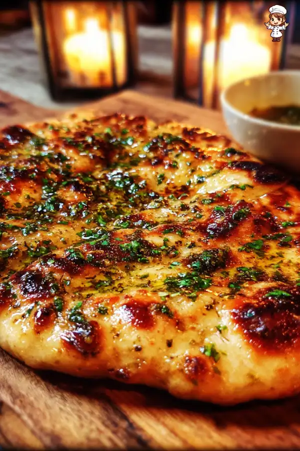 Preparation of Homemade Garlic Butter Naan Recipe