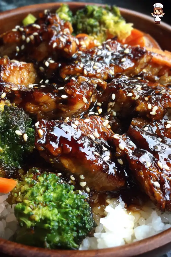 Preparation of Teriyaki Chicken Rice Bowls Recipe