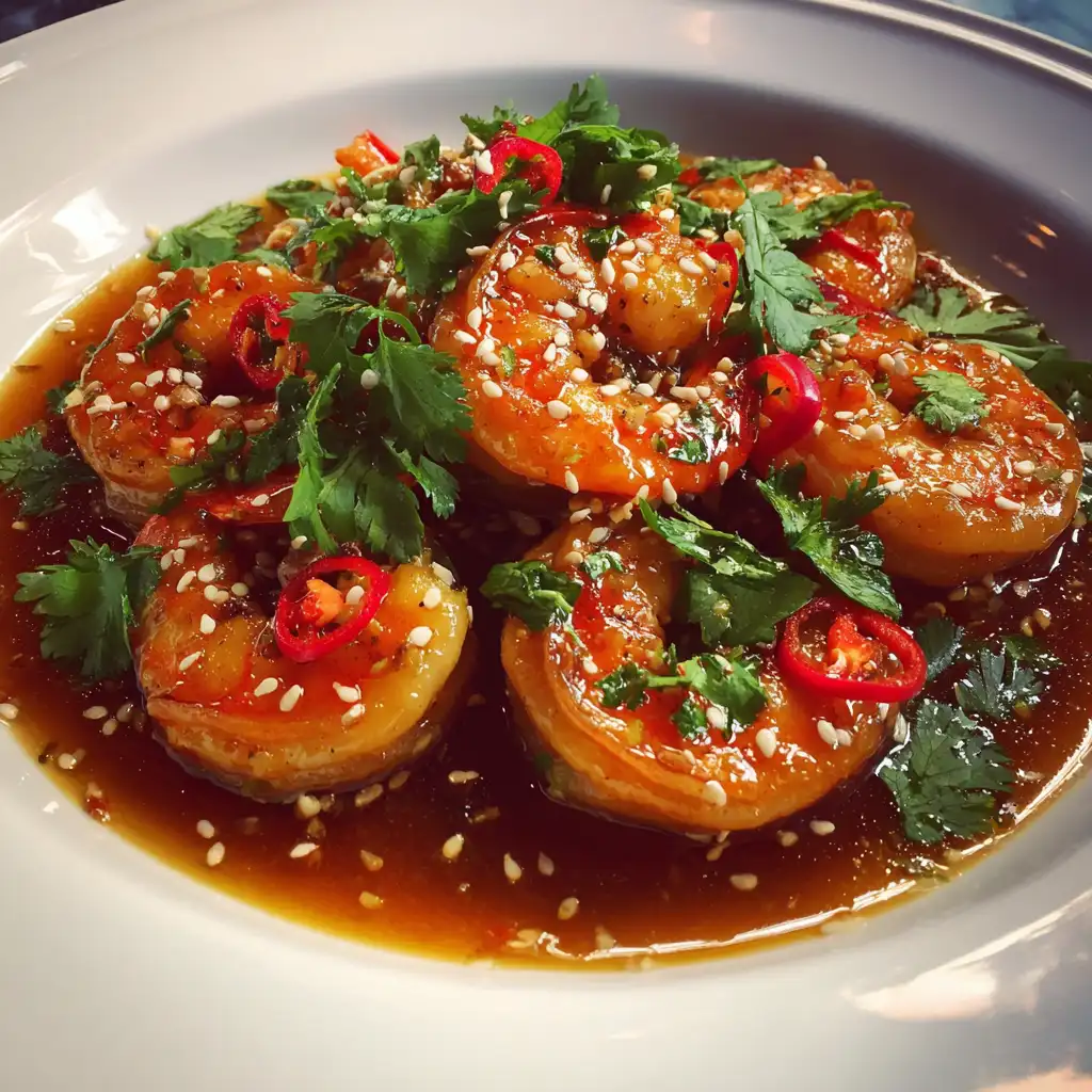 Spicy Honey Garlic Shrimp Recipe