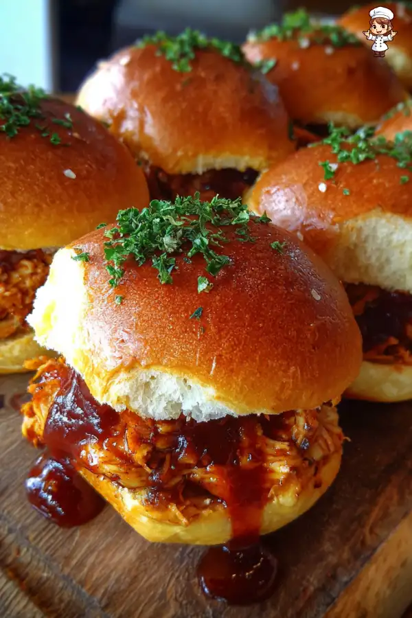 Step-by-Step Preparation of BBQ Chicken Sliders Recipe