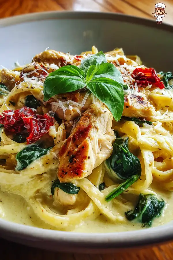 Step-by-Step Preparation of Creamy Tuscan Chicken Pasta Recipe