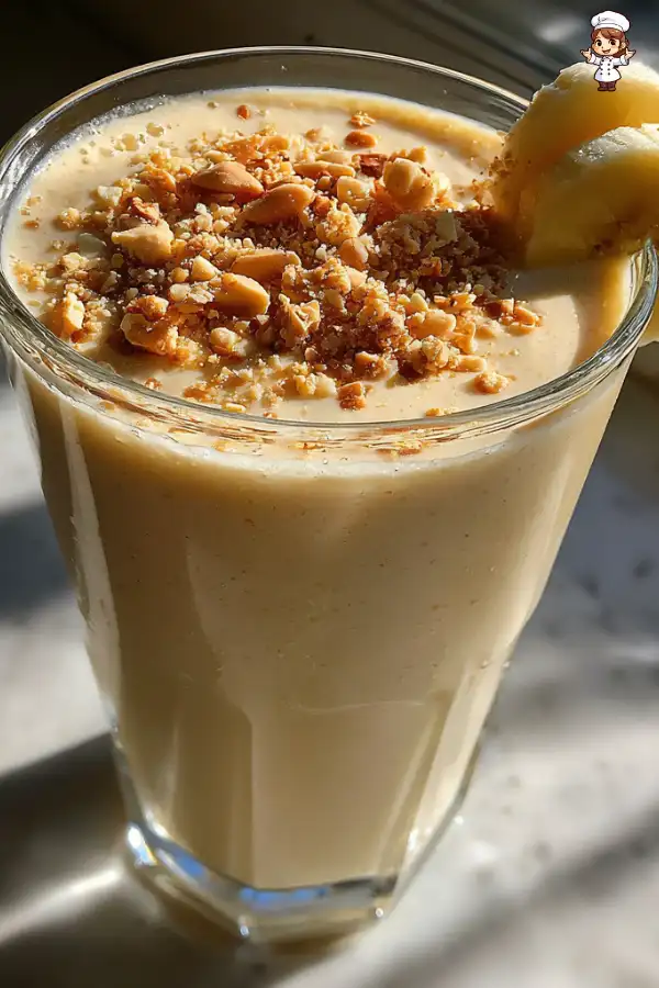 Step-by-Step Preparation of the Peanut Butter Banana Smoothie Recipe