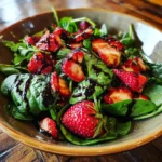 Strawberry Spinach Salad with Balsamic Glaze Recipe