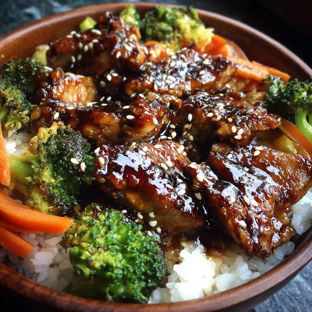 Teriyaki Chicken Rice Bowls Recipe