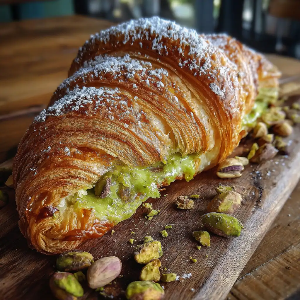 Viral Pistachio Croissant Recipe