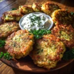 Zucchini Fritters with Yogurt Dip Recipe