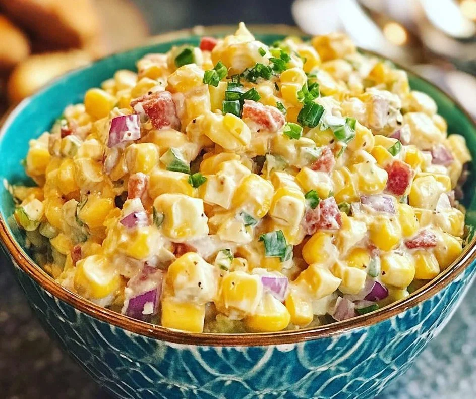 Delicious Crack Corn Salad featuring fresh ingredients and vibrant colors.