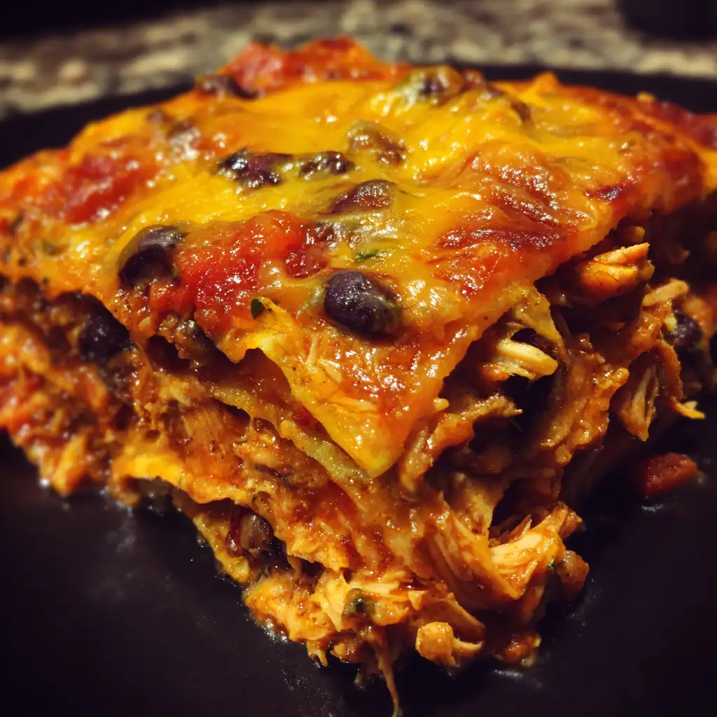 Crockpot Chicken Enchiladas Casserole
