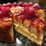 Italian Vanilla Raspberry Cake