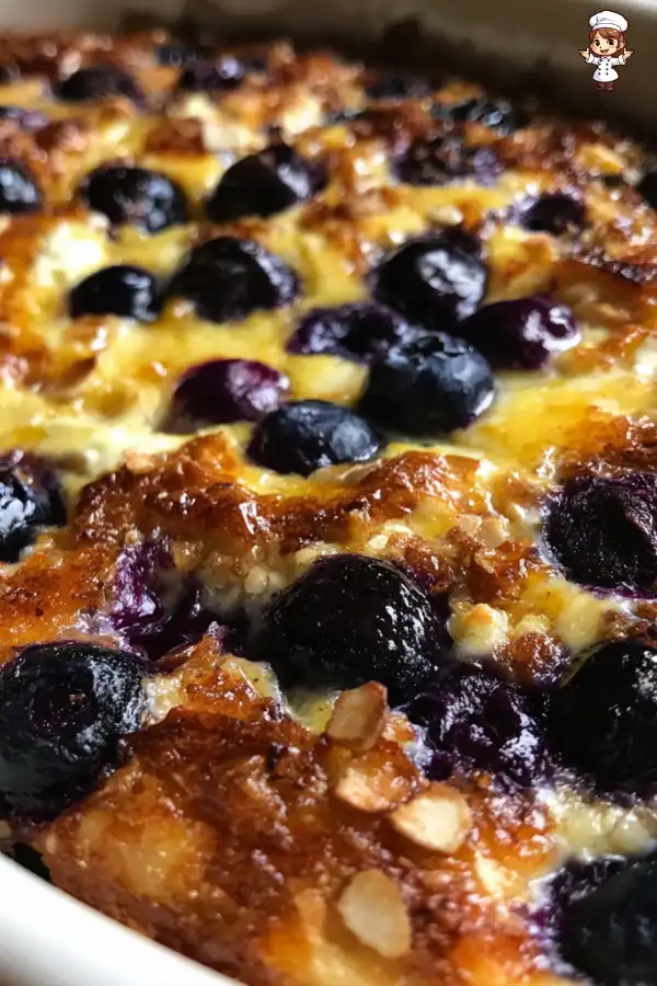 Preparation of Blueberry Cottage Cheese Bake