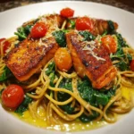 Salmon Spinach Pasta Recipe