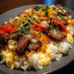 Steak and Queso Rice