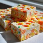 Candy Corn Fudge Bars