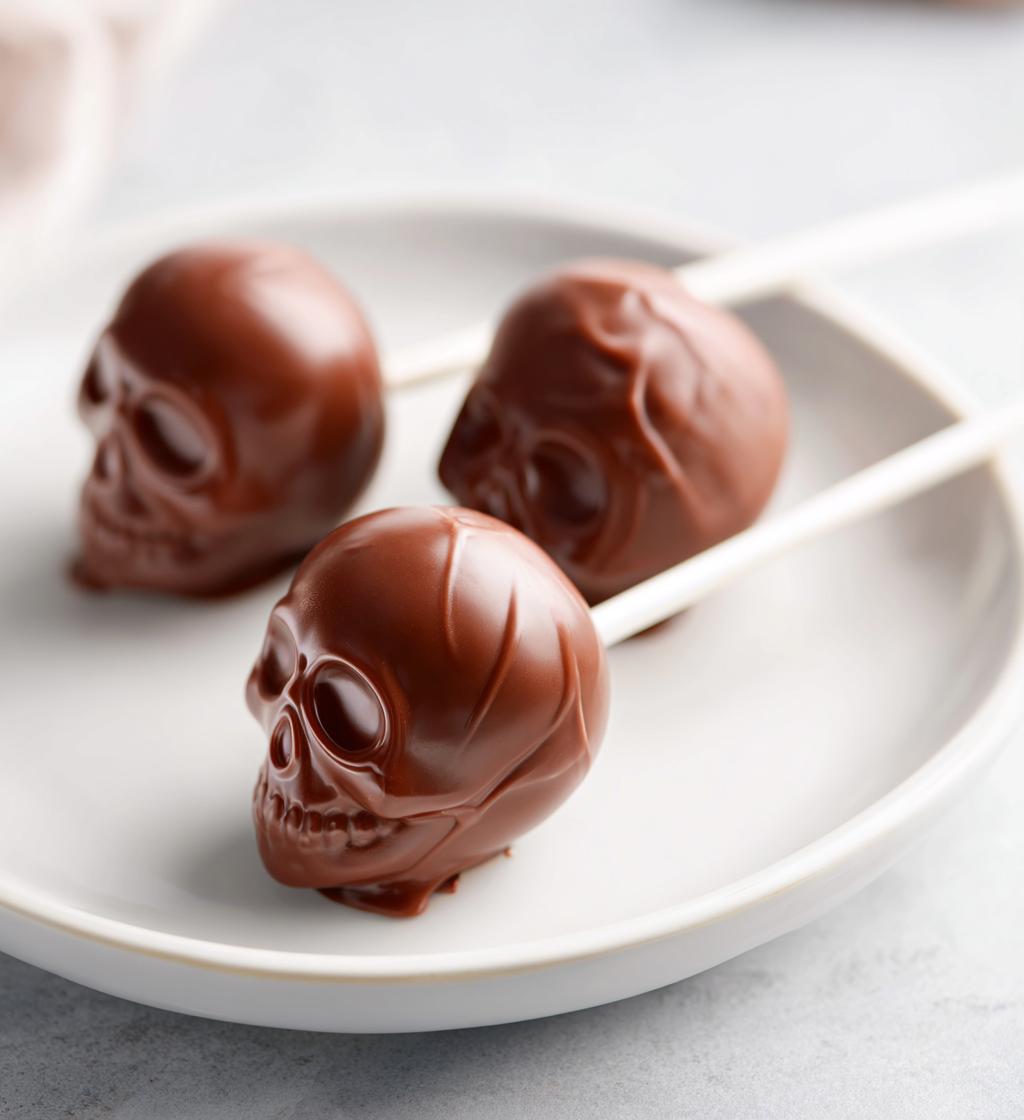 Chocolate Skull Pops - detail 1