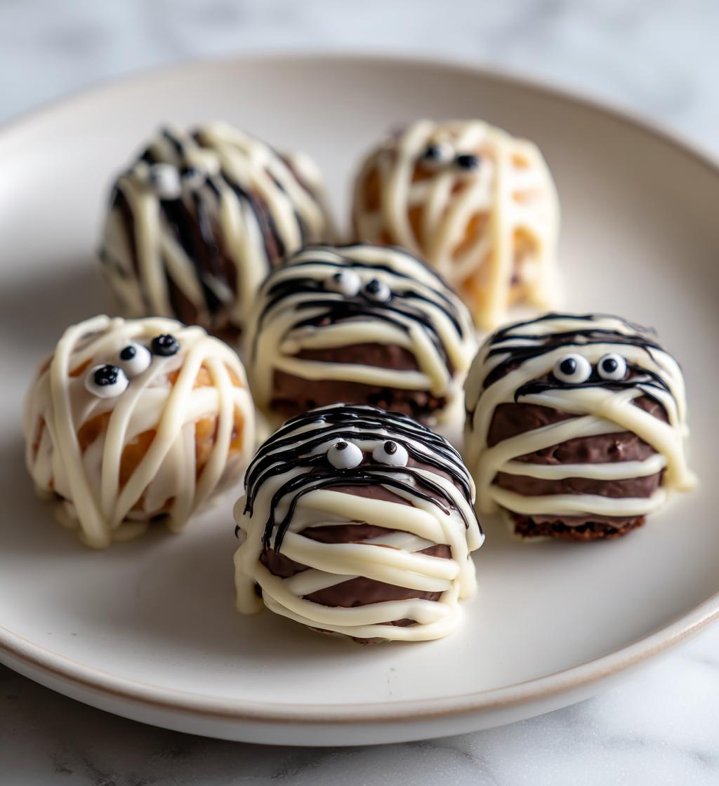 Mummy Brownie Bites - detail 1