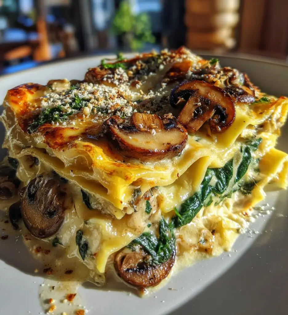 Mushroom and Spinach Lasagna