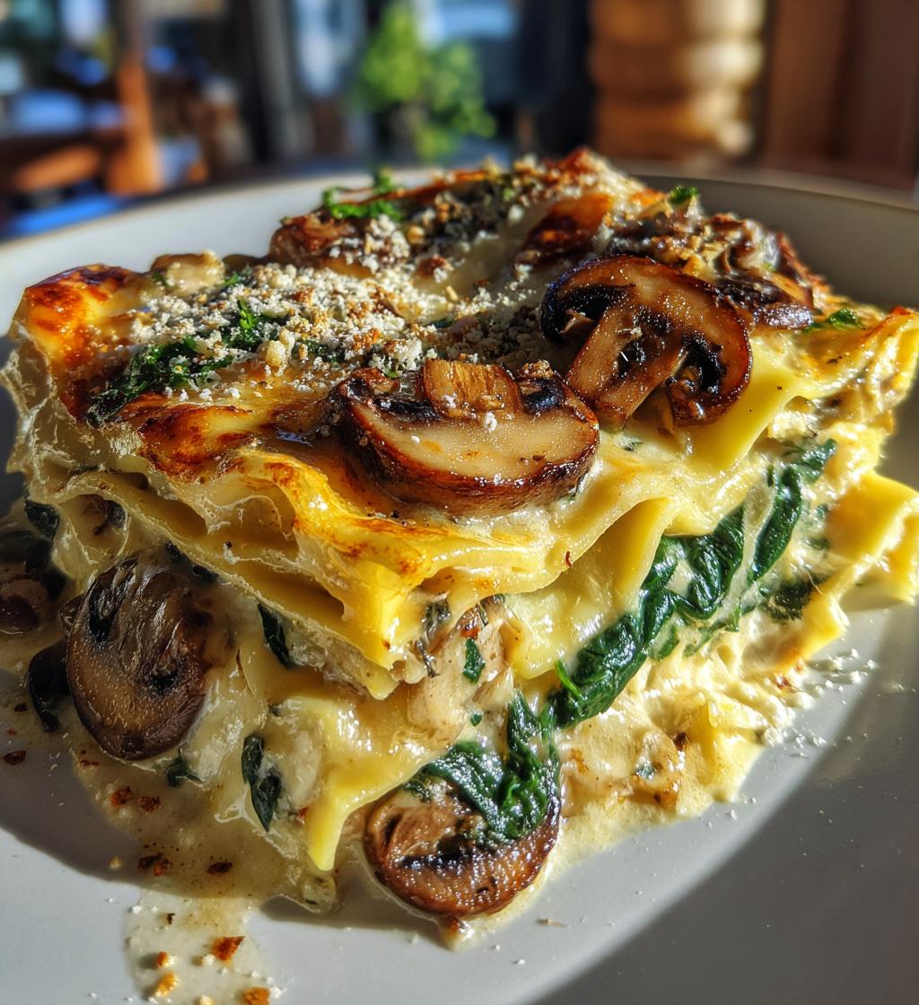 Mushroom and Spinach Lasagna