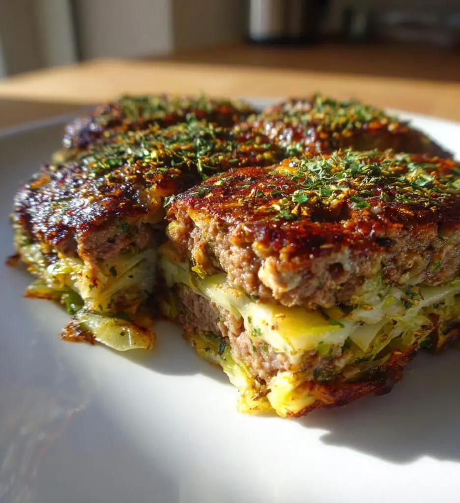 Oven-Baked Cabbage Burgers