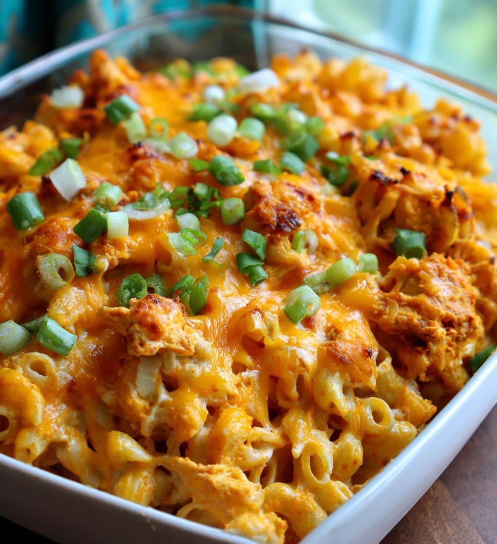 Ranch Buffalo Pasta Bake