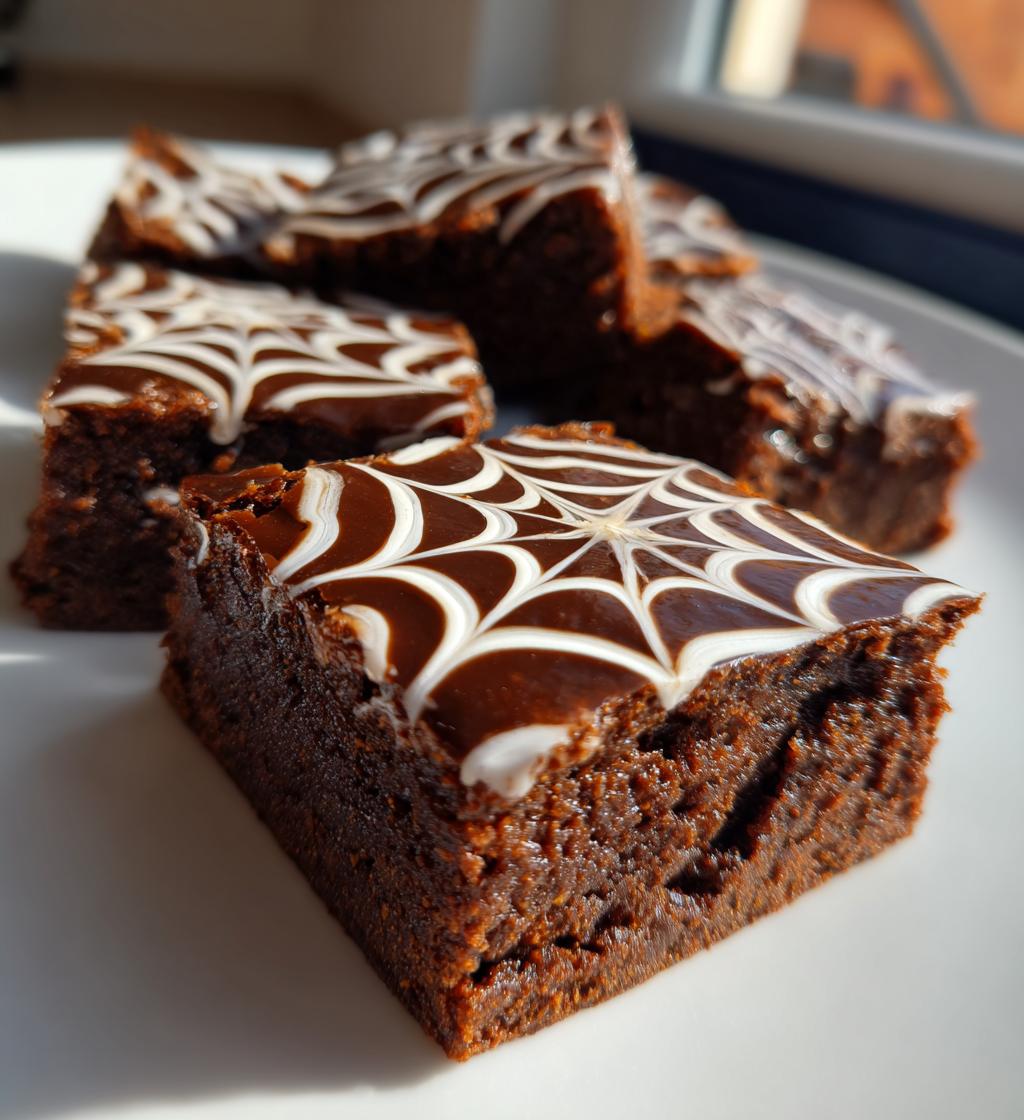 Spiderweb Brownies - detail 1