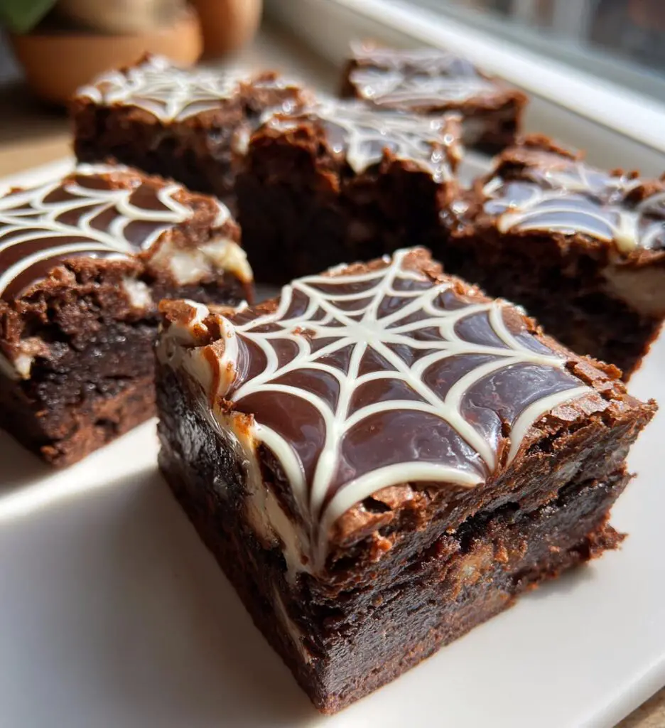 Spiderweb Brownies