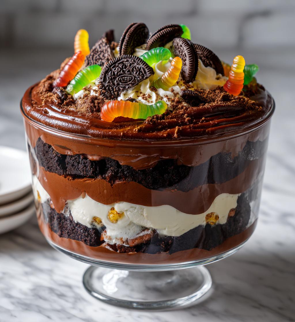 Spooky Chocolate Graveyard Trifle