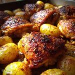 air fryer chicken and potatoes