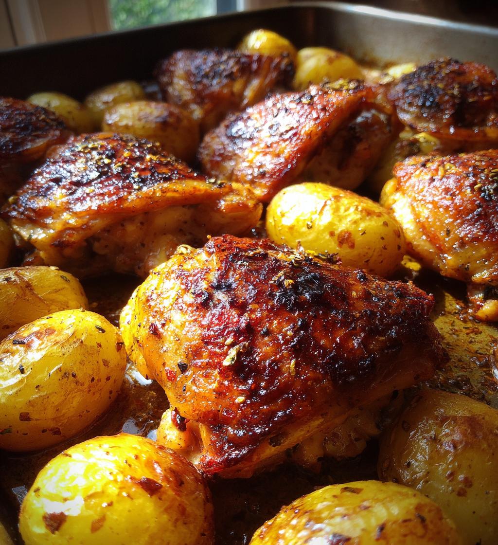 air fryer chicken and potatoes