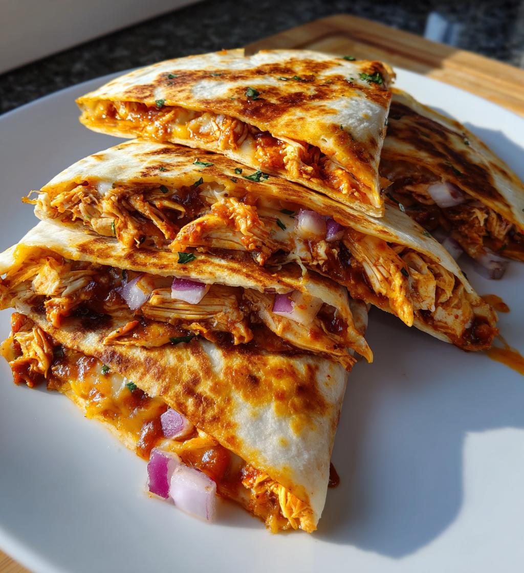 bbq chicken quesadillas - detail 1