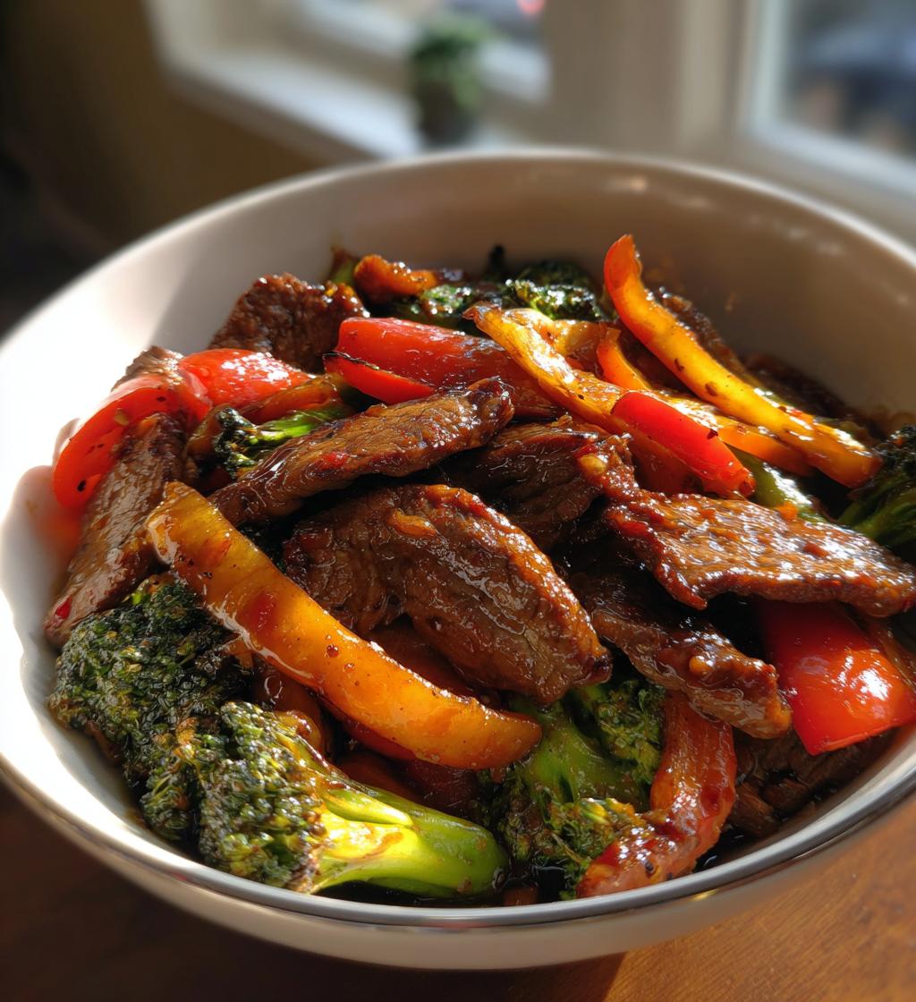 beef stir fry with vegetables - detail 1