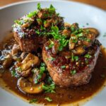 beef tenderloin with mushroom sauce