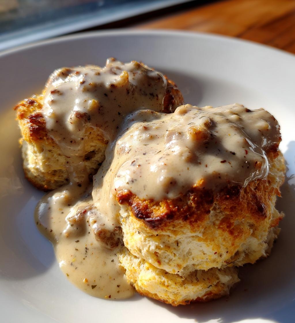 biscuits and gravy - detail 1