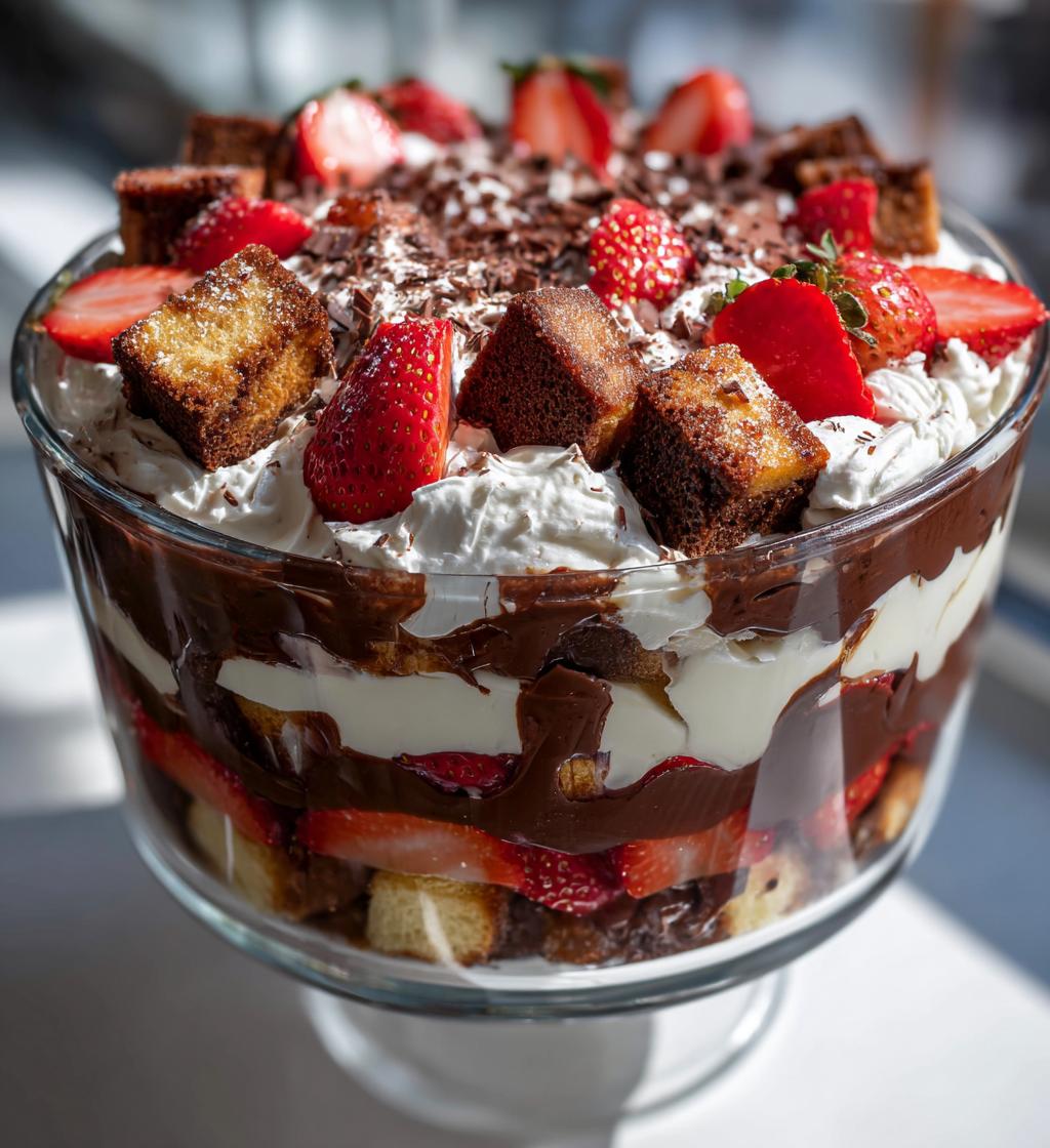 boston cream pie trifle - detail 1