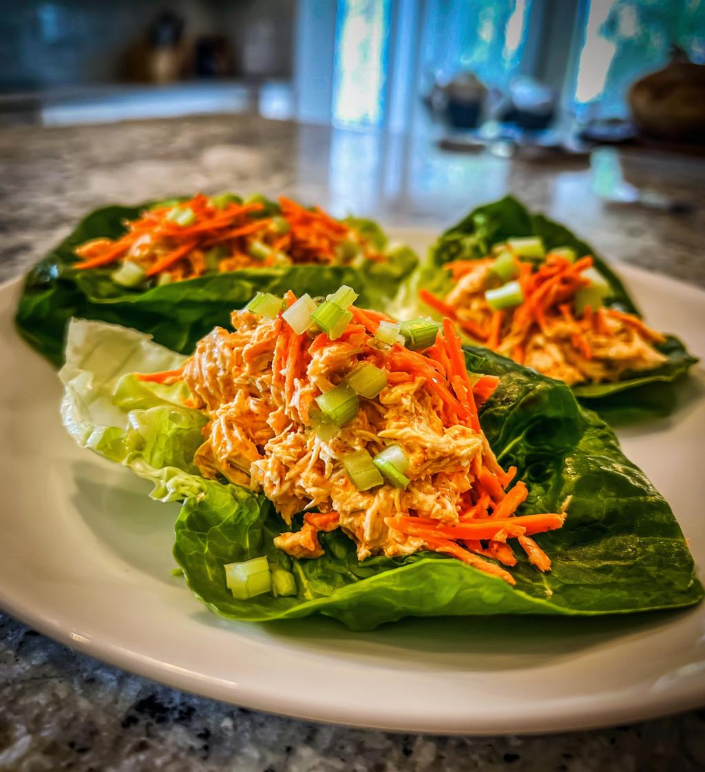 buffalo chicken lettuce wraps