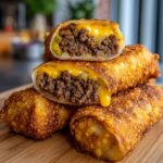 cheeseburger egg rolls
