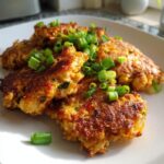 cheesy chicken fritters
